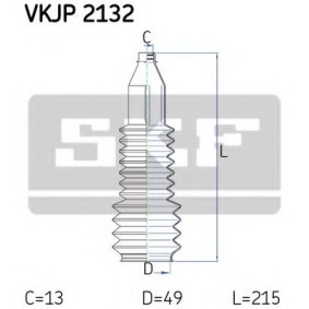 Achetez des Jeu de joint-soufflet, direction SKF VKJP 2132 à prix pour 10,08 €