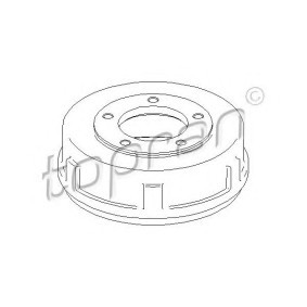 Achetez des Tambour de frein TOPRAN 303 979 à prix pour 95,53 €