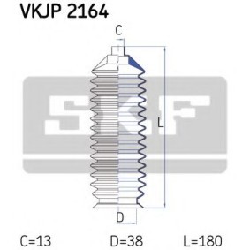 Achetez des Jeu de joint-soufflet, direction SKF VKJP 2164 à prix pour 29,77 €