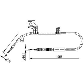 Acquista Cavo freno a mano da BOSCH 1 987 477 603 a buon mercato per soli 42,39 €