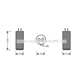Achetez des Filtre déshydratant, climatisation AVA COOLING SYSTEMS VWD053 à prix pour 19,70 €