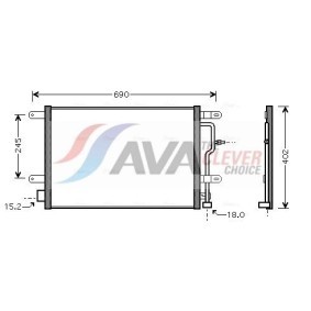 Kühler von AVA COOLING SYSTEMS für V8 (441, 442, 4C2, 4C8) günstig online kaufen