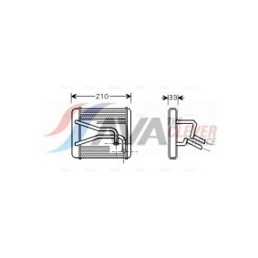 Kühler, Motorkühlung DW2102 für SSANGYONG
