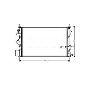 Achetez des Radiateur du moteur AVA COOLING SYSTEMS OLA2474 à prix pour 205,64 €