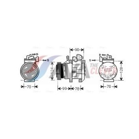 Comprar Compresor, aire acondicionado de AVA COOLING SYSTEMS IVAK074 a bajo precio de 390,27 €