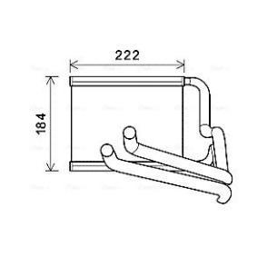 Acquista Scambiatore calore per riscaldamento abitacolo da AVA COOLING SYSTEMS HY6236 a buon mercato per soli 128,76 €