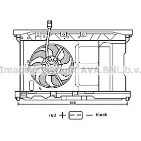 PEUGEOT Kühlerlüfter von AVA COOLING SYSTEMS