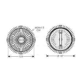 Kjøp Clutch, kjølevifte av AVA COOLING SYSTEMS FDC445 til den lave prisen 1531,02 NOK