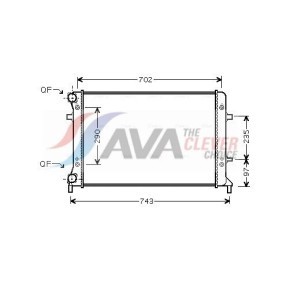 Kühler, Motorkühlung von AVA COOLING SYSTEMS MNA2057