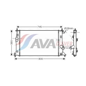 Comprar Radiador, refrigeración del motor de AVA COOLING SYSTEMS FT2027 a bajo precio de 1034,69 €