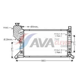 Köp Kondensor, klimatanläggning av AVA COOLING SYSTEMS JR5053 till det låga priset 1229,02 kr