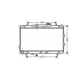 Achetez des Radiateur du moteur AVA COOLING SYSTEMS KAA2074 à prix pour 92,23 €