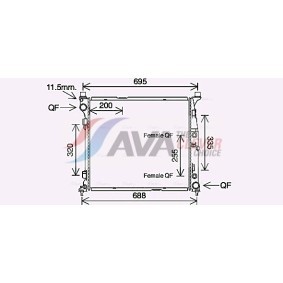 Acquista Condensatore climatizzatore da AVA COOLING SYSTEMS FD5237 a buon mercato per soli 1159,82 €