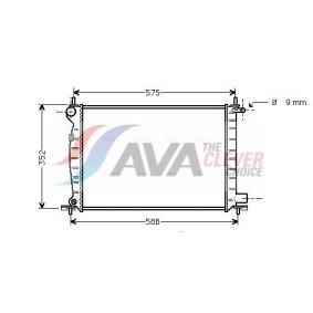 Kühler, Motorkühlung DW2131 für ACTYON II für 404,85 CHF