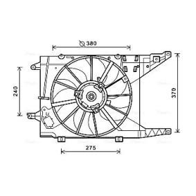 DACIA Kühlerlüfter von AVA COOLING SYSTEMS