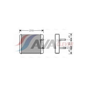 Achetez des Radiateur du moteur AVA COOLING SYSTEMS KA2182 à prix pour 317,24 €