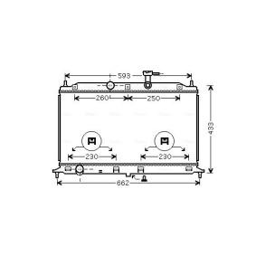 Achetez des Radiateur du moteur AVA COOLING SYSTEMS KAA2077 à prix pour 190,83 €