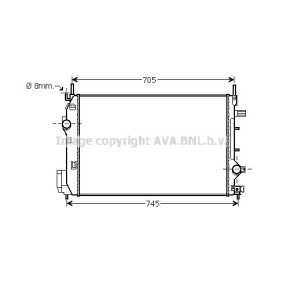 Acquista Radiatore motore da AVA COOLING SYSTEMS SB2070 a buon mercato per soli 150,36 €