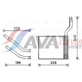 Köp Kondensor, klimatanläggning av AVA COOLING SYSTEMS CN5271 till det låga priset 1434,06 kr