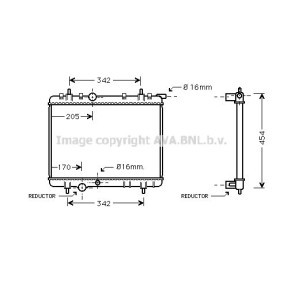 Achetez des Radiateur du moteur AVA COOLING SYSTEMS PEA2252 à prix pour 57,72 €