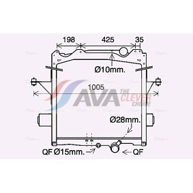 Comprar Radiador de calefacción de AVA COOLING SYSTEMS JR6006 a bajo precio de 1034,69 €