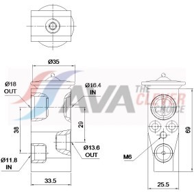 Achetez des Radiateur du moteur AVA COOLING SYSTEMS KA2191 à prix pour 193,76 €