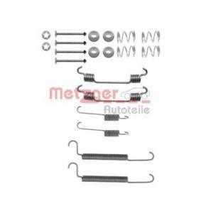 Compre Kit de accesorios de las zapatas de freno de METZGER online para COMBO TOUR Mk II (C) (F25) a precios moderados