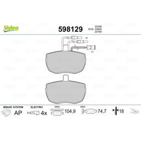 Bremsbeläge 598129 für FORD