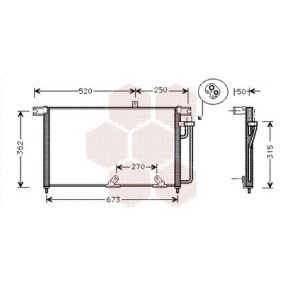 Achetez des Condenseur, climatisation VAN WEZEL 81005033 à prix pour 509,88 €