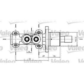 Comprar Cilindro principal de freno de VALEO 350734 a bajo precio de 209,81 €
