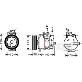 Acquista Compressore aria condizionata da VAN WEZEL 0300K272 a buon mercato per soli 386,72 €