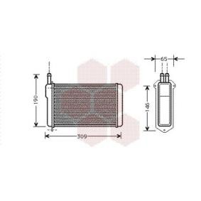 Acquista Scambiatore calore per riscaldamento abitacolo da VAN WEZEL 26006009 a buon mercato per soli 28,54 €