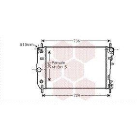 Achetez des Radiateur du moteur VAN WEZEL 77002047 à prix pour 521,95 €