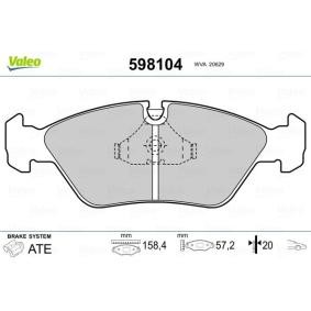 Comprar Juego de pastillas de freno de VALEO 598104 a bajo precio de 55,46 €