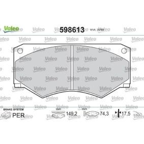 Acquista Kit pastiglie freni da VALEO 598613 a buon mercato per soli 29,61 €