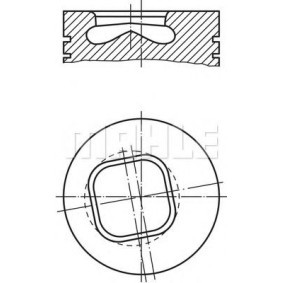 Kolben für TOYOTA von MAHLE ORIGINAL