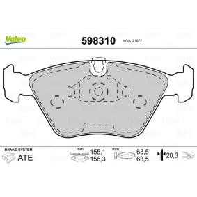 Acquista Kit pastiglie freni da VALEO 598310 a buon mercato per soli 32,98 €