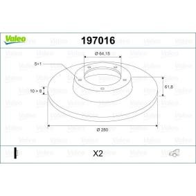 Bremsscheibe 197016 von VALEO günstig für 156,32 € online kaufen