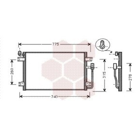 Achetez des Condenseur, climatisation VAN WEZEL 81005031 à prix pour 180,04 €
