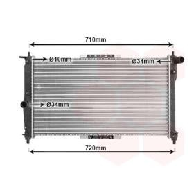 Acquista Radiatore motore da VAN WEZEL 81002016 a buon mercato per soli 123,12 €