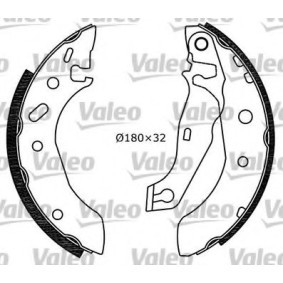 Acquista Kit freno, Freno a tamburo da VALEO 554845 a buon mercato per soli 119,33 €