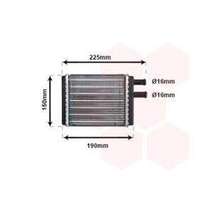 Acquista Scambiatore calore per riscaldamento abitacolo da VAN WEZEL 02006083 a buon mercato per soli 33,65 €