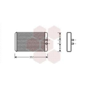 Achetez des Radiateur de chauffage VAN WEZEL 17006265 à prix pour 32,55 €