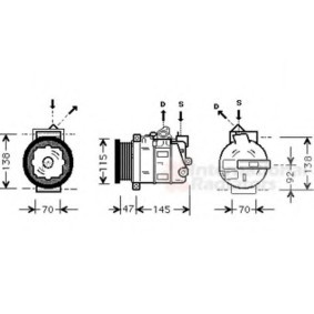 Acquista Compressore aria condizionata da VAN WEZEL 3000K390 a buon mercato per soli 470,79 €