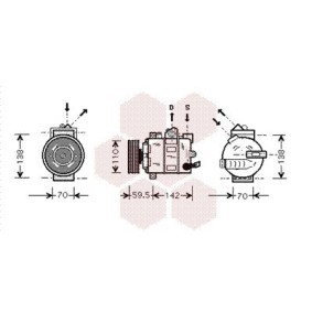 Acquista Compressore aria condizionata da VAN WEZEL 5800K258 a buon mercato per soli 603,92 €