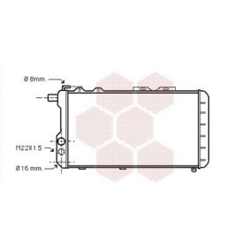 Achetez des Radiateur du moteur VAN WEZEL 03002021 à prix pour 392,28 €