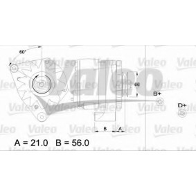 Lichtmaschine für BMW von VALEO