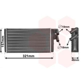 Acquista Scambiatore calore per riscaldamento abitacolo da VAN WEZEL 03006052 a buon mercato per soli 26,47 €