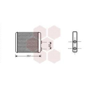Acquista Scambiatore calore per riscaldamento abitacolo da VAN WEZEL 37006259 a buon mercato per soli 41,48 €