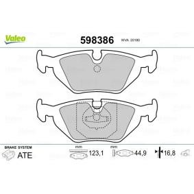 Acquista Kit pastiglie freni da VALEO 598386 a buon mercato per soli 28,17 €